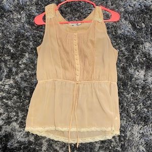 Lacy baby doll blouse